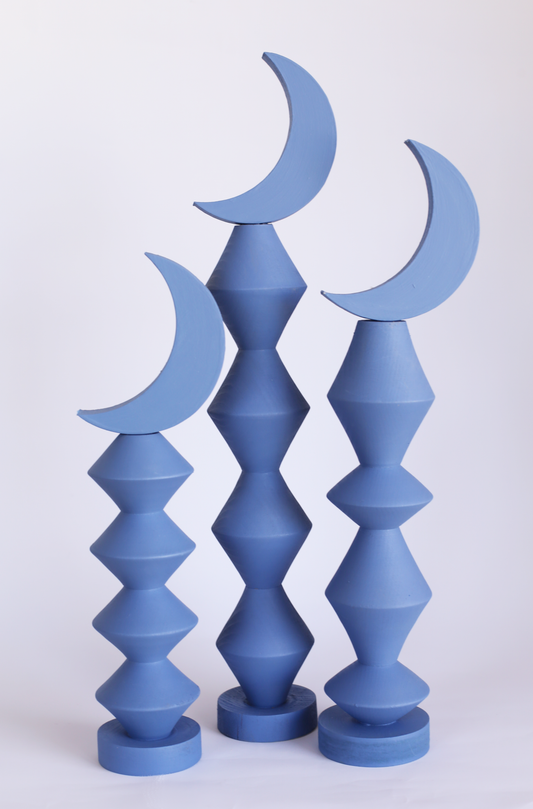 Coned Crescent Stands (Dusk Blue)