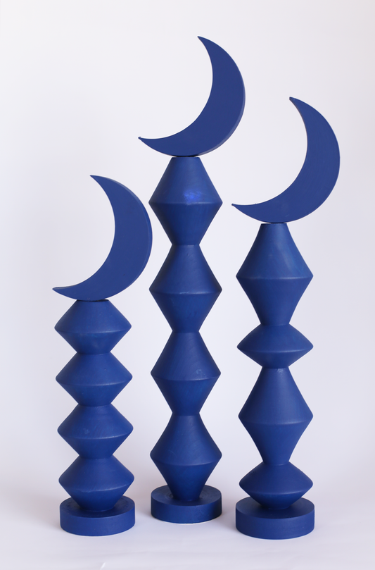 Coned Crescent Stands (Indigo)