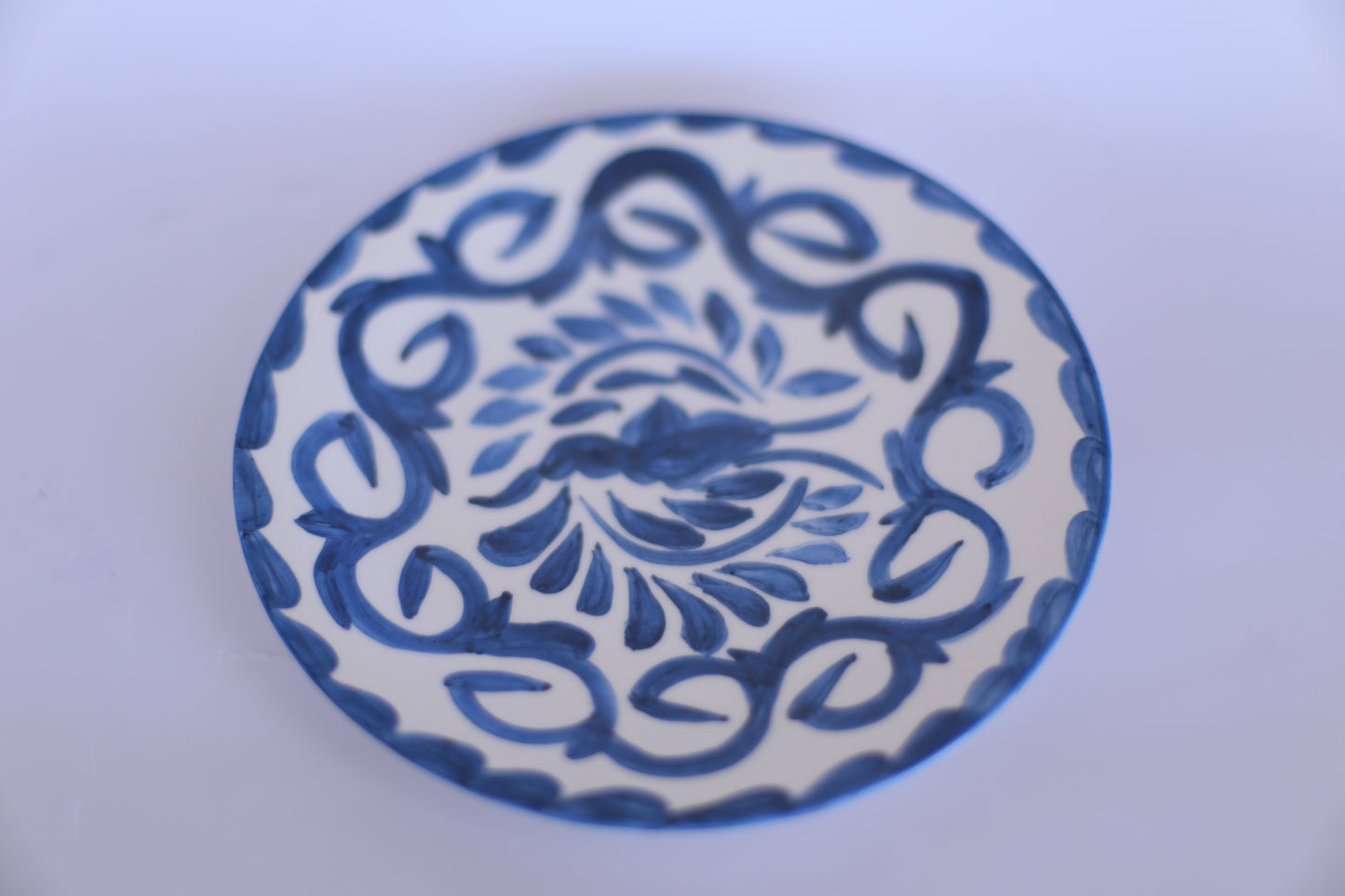 Ionic-Inspired Tableware in Indigo color- Small Plate