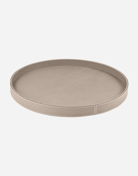 Leather Round Tray